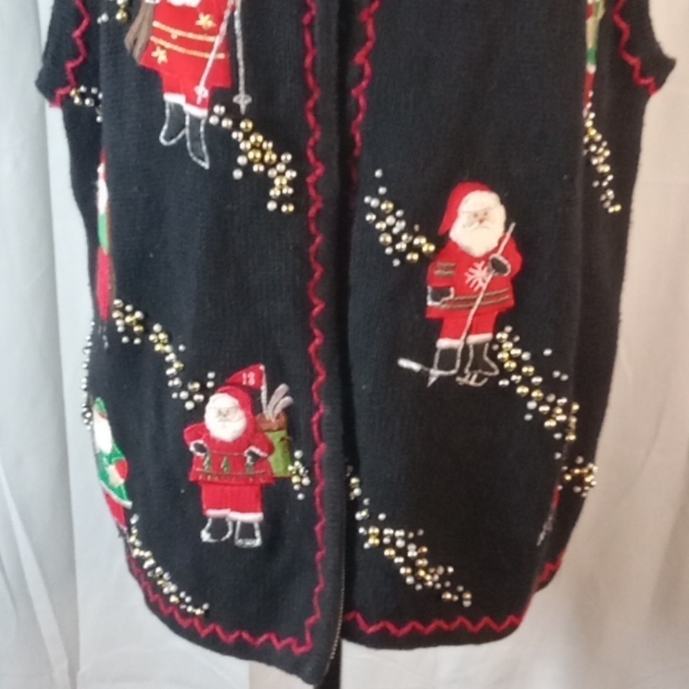 Design originals zip up Christmas vest size large - Picture 3 of 8